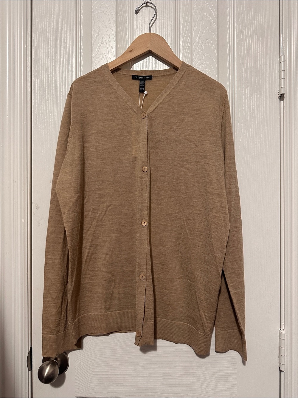NWT Eileen Fisher Superfine Merino Cardigan in Regenerative Wool